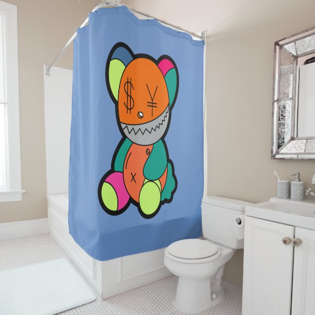 Rideaux De Douche Colorful bear (En situation)