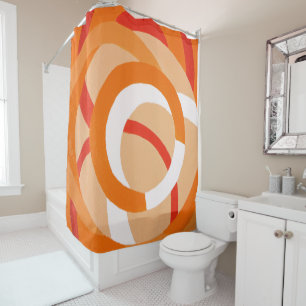 Rideaux De Douche Composition no 43 - Monochrome orange