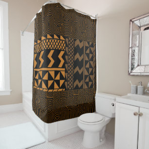 Rideaux De Douche Conception contemporaine Afrocentrique