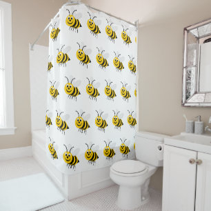 Rideaux De Douche Conception d'abeille