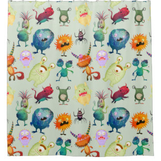 Rideaux De Douche Conception de Monstre Cute Personnalisé pour Garço