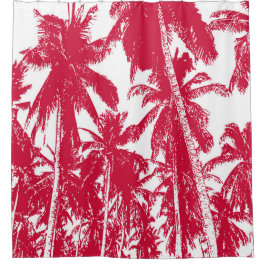 Rideaux De Douche Conception de palmiers tropicaux
