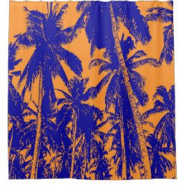 Rideaux De Douche Conception de palmiers tropicaux