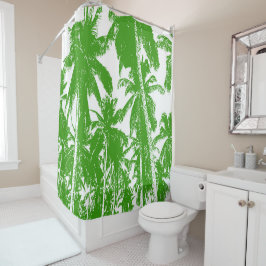 Rideaux De Douche Conception de palmiers tropicaux