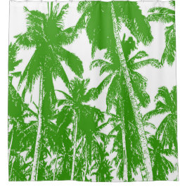 Rideaux De Douche Conception de palmiers tropicaux
