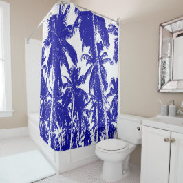 Rideaux De Douche Conception de palmiers tropicaux