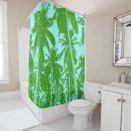 Rideaux De Douche Conception de palmiers tropicaux