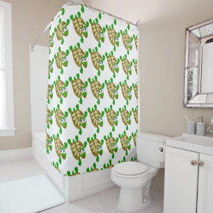 Rideaux De Douche Conception de tortue