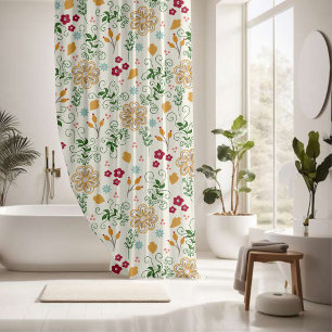 Rideaux De Douche Conception Sérénité Fleur Charmante