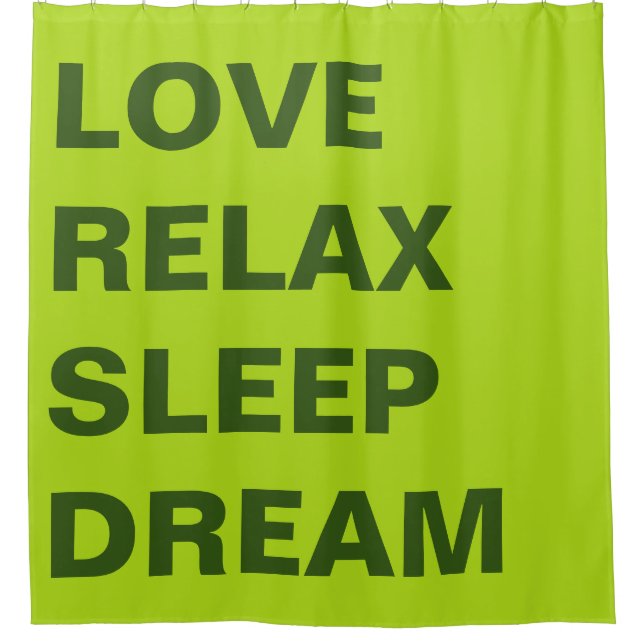 Rideaux De Douche Conception simple "rectangle vert ressort" (Devant)