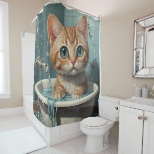 Rideaux De Douche Continuez à scruter - Drôle portraits d'animaux