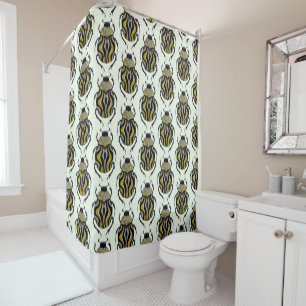 Rideaux De Douche Cool Beetle Bug Art Insect Lover