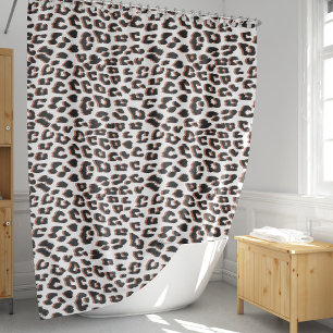 Rideaux De Douche Cool Leopard Poster de animal Motif