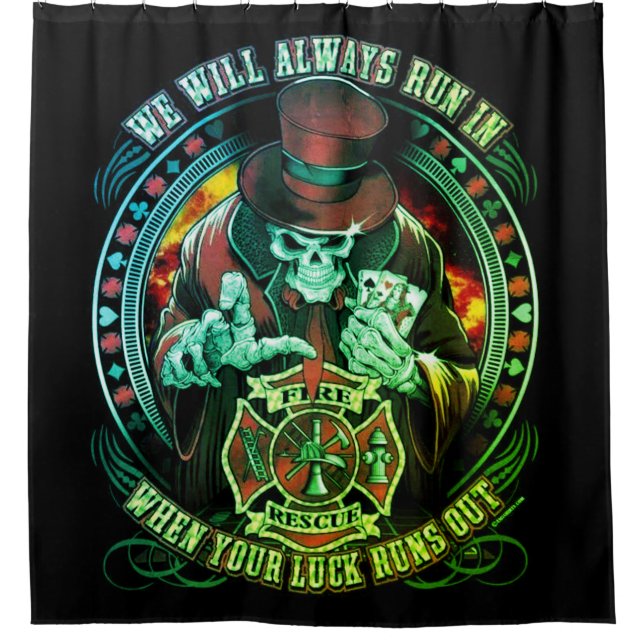 Rideaux De Douche Cool Secourt de feu vert Nous Courons Toujours (Devant)