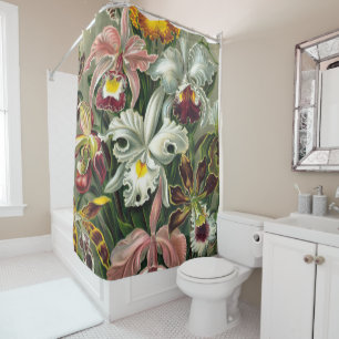 Rideaux De Douche Copie d'art d'Ernst Haeckel : Orchidae Oncidiums,