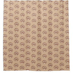 Rideaux De Douche Coquilles de mer - brun et beige
