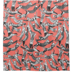 Rideaux De Douche corail broussailleux