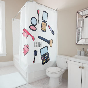 Rideaux De Douche Cosmétique / maquillage illustration