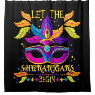 Rideaux De Douche Costume Mardi Gras Laissez Les Shenanigans Commenc