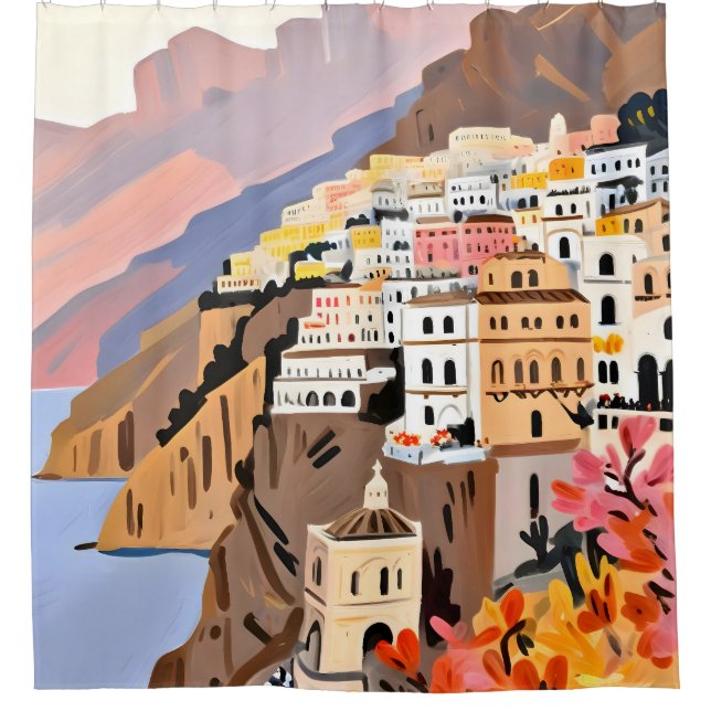 Rideaux De Douche Côte d'Amalfi (Devant)