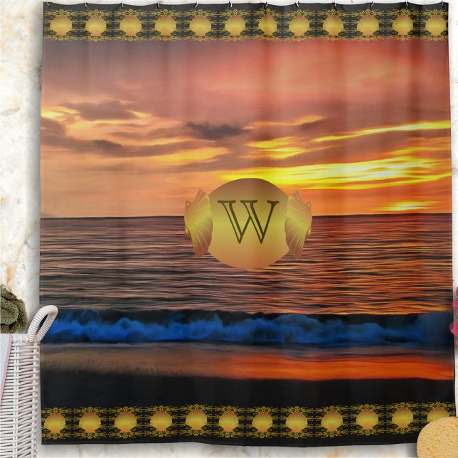 Rideaux De Douche Coucher de soleil 1577 (Créateur téléchargé)