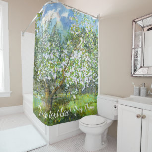 Rideaux De Douche Couleur d'aquarelle fleurie
