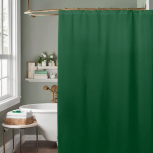 Rideaux De Douche Couleur solide minimaliste Emerald Green