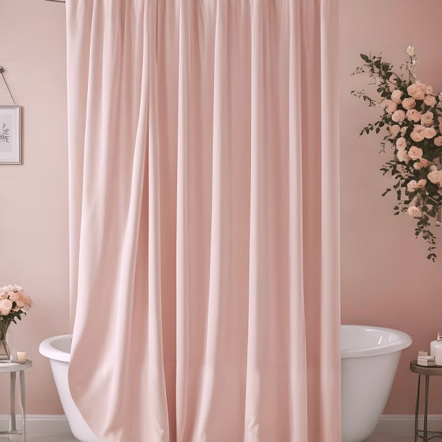 Rideaux De Douche Couleur solide rose pâle (Créateur téléchargé)