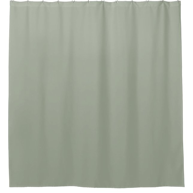 Rideaux De Douche Couleur solide verte personnalisée (Devant)