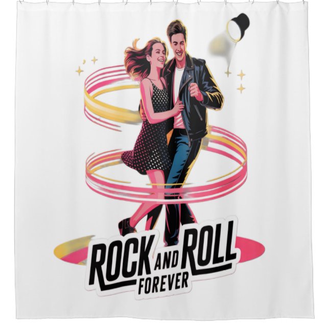 Rideaux De Douche Couple dance  (Devant)