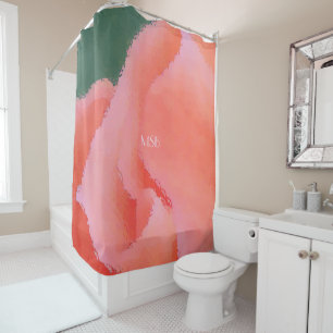 Rideaux De Douche Courbes et plis de saumon