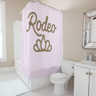Rideaux De Douche Couronne de Tiara Country Western Rodeo Reine