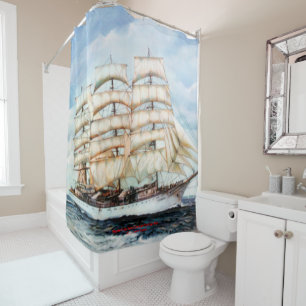 Rideaux De Douche Course des grands navires Regata Cutty Sark/Cutty