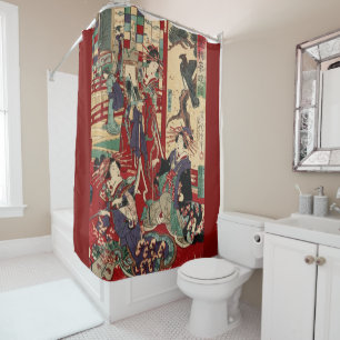 Rideaux De Douche Courtisanes japonaises (tirage Vintage japonais)
