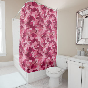 Rideaux De Douche Couverture de camouflage rose pâle confortable pou