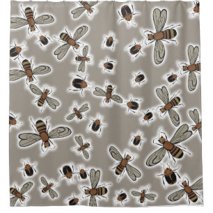 Rideaux De Douche couverture de duvet insectes