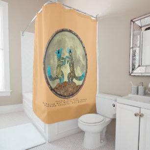Rideaux De Douche Coyote Crooners Chante Nouveau-Mexique Love Songs