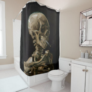 Rideaux De Douche Crâne avec brûler la cigarette Vincent van Gogh Ar