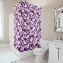 Rideaux De Douche Crânes roses