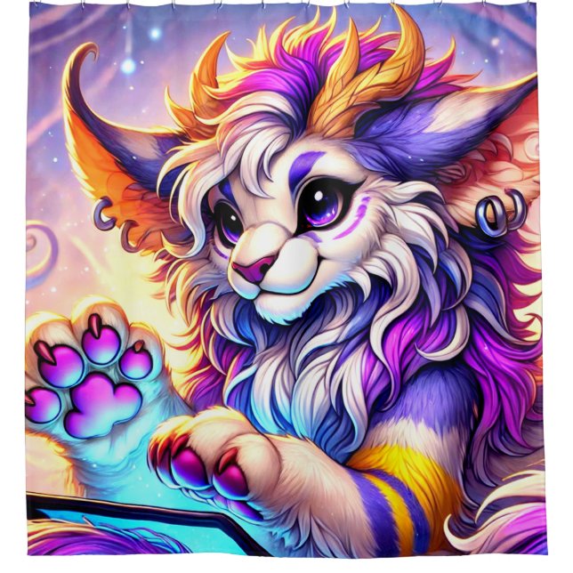 Rideaux De Douche Créature Imaginaire (Devant)