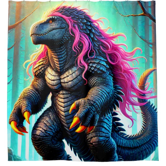 Rideaux De Douche Créature Imaginaire (Devant)