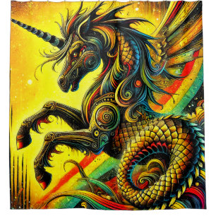 Rideaux De Douche Créature Unicorne