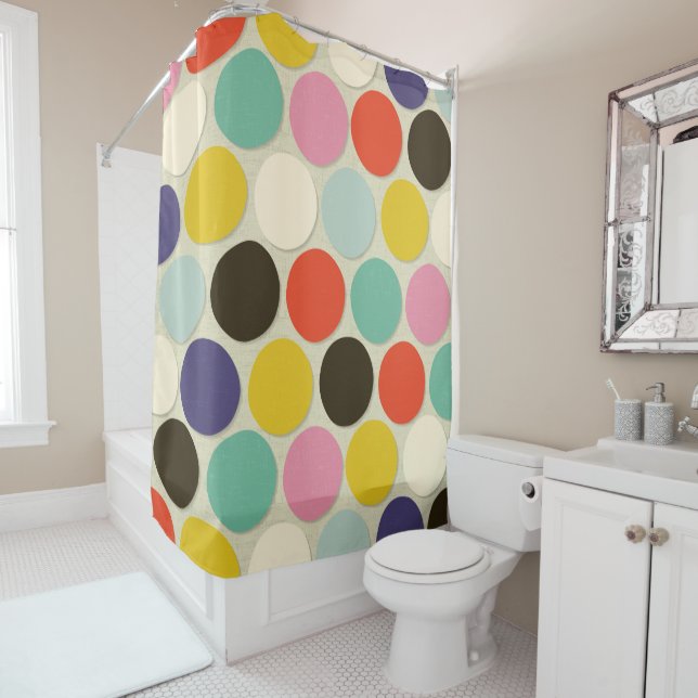 Rideaux De Douche crème au chelsea (En situation)