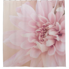 Rideaux De Douche Crème rose fleur Dahlia et floral