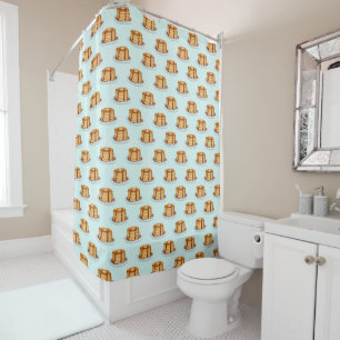 Rideaux De Douche Crêpes avec sirop d'érable et Motif Polkadot
