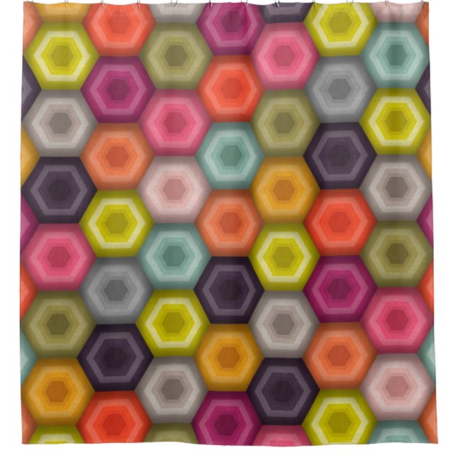 Rideaux De Douche crochet nid d'abeilles (Devant)