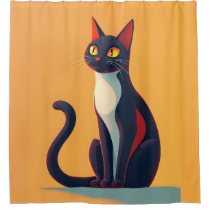 Rideaux De Douche Curieux chat