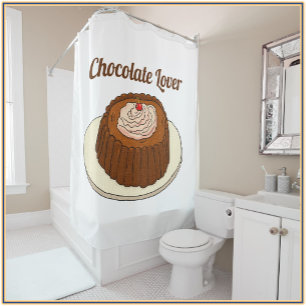 Rideaux De Douche Cute Chocoholate Chocolat Lover
