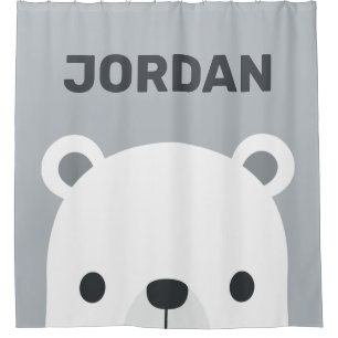 Rideaux De Douche Cute Little Polar Bear