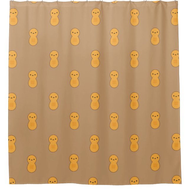 Rideaux De Douche Cute Motif arachide (Devant)